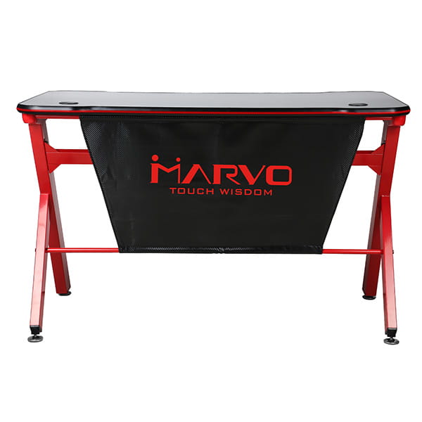 Marvo Biurko dla gracza DE-03, 120 x 66 cm, 73 cm, podświetlenie, EOL-1 461 
