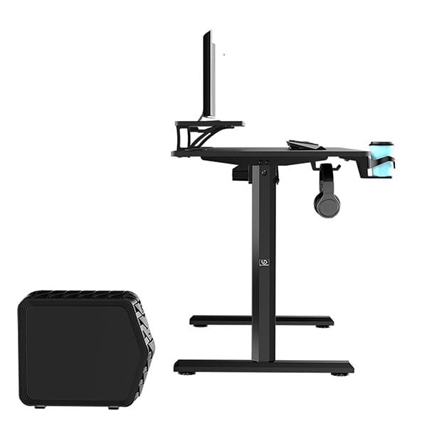 Biurko, elektycznie regulowany, 120X60 cm, 72-117 cm, HIGHLANDER BLACK, czarny, ULTRADESK-3 488 