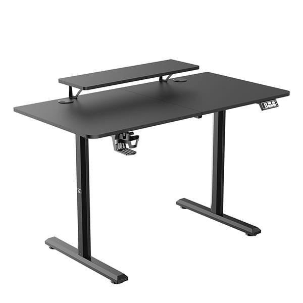 Biurko, elektycznie regulowany, 120X60 cm, 72-117 cm, HIGHLANDER BLACK, czarny, ULTRADESK-5 488 