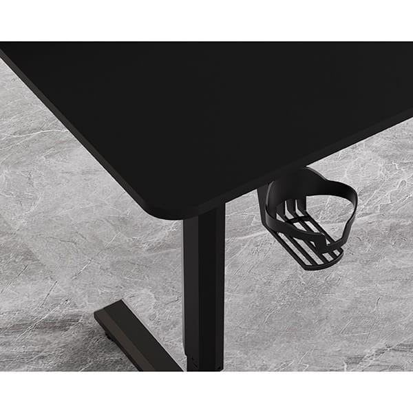 Biurko, elektycznie regulowany, 120X60 cm, 72-117 cm, HIGHLANDER BLACK, czarny, ULTRADESK-9 488 