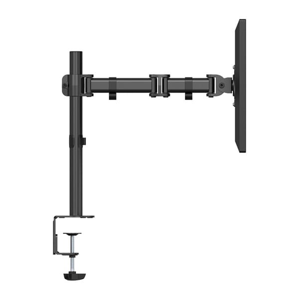 Regulowany uchwyt ULTRADESK SKELETON Single na monitor, 2-9KG, mocowanie na zacisk, 17"-30", 75x75/100x100, czarny-4 496 