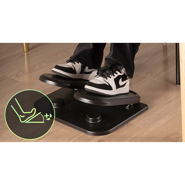 Podstawa podnóżek ergonomiczny, FOOTPODIUM czarny, plastikowy, ULTRADESK-10 499 