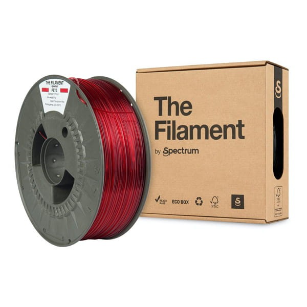 Spectrum The Filament Filament PETG 1000g, transparent red-1 684 