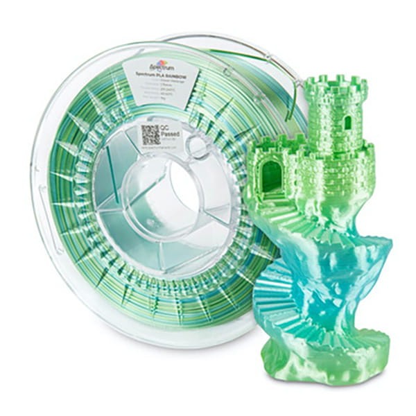 Spectrum Filament PLA Silk Rainbow 1000g, ocean melange-1 697 