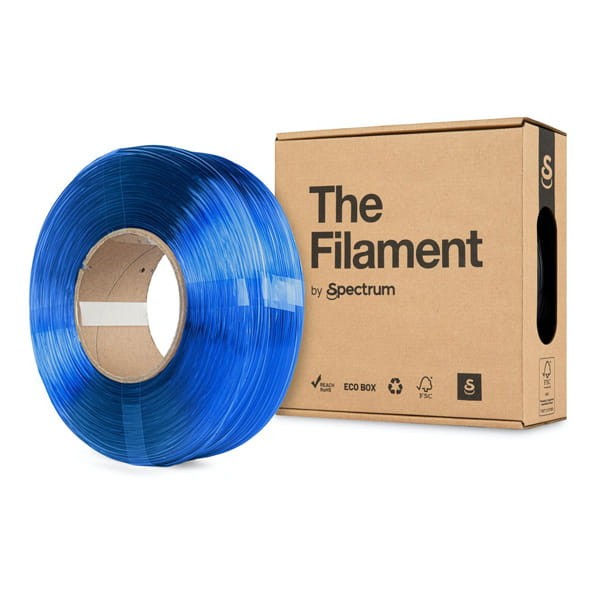 Spectrum The Filament Filament ReFill PETG 1000g, transparent blue-1 831 