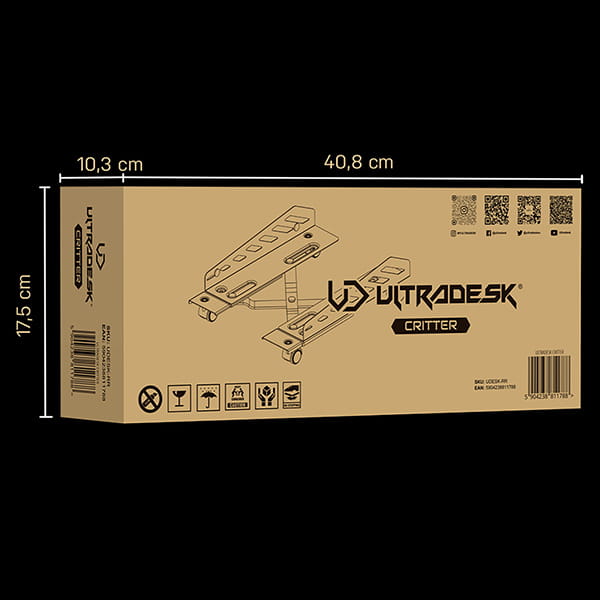 Ultradesk CRITTER stojak na obudowę komputerową, czarna-10 940 