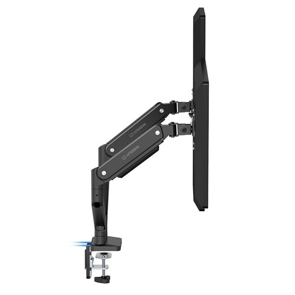 Regulowany uchwyt ULTRADESK BRANCH Double na 2 monitory, 20KG, mocowanie na zacisk, 17"-32", 75x75/100x100, czarny-2 942 
