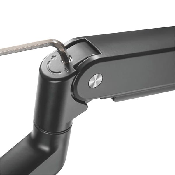 Regulowany uchwyt ULTRADESK BRANCH Double na 2 monitory, 20KG, mocowanie na zacisk, 17"-32", 75x75/100x100, czarny-7 942 