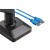 Regulowany uchwyt ULTRADESK BRANCH Double na 2 monitory, 20KG, mocowanie na zacisk, 17"-32", 75x75/100x100, czarny-9 942 