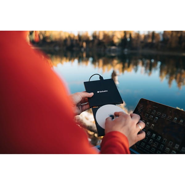 Verbatim 43886, Nagrywarka CD/DVD, szybkość CD(24x) DVD (8x),USB 3.2 GEN1 i USB-C-3 1003 