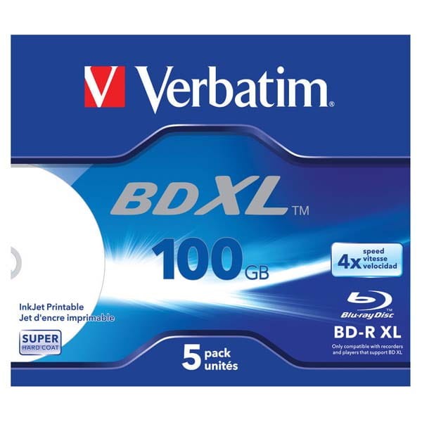 Verbatim BD-R XL, Hard Coat, jewel box, 43789, 4x, 5 szt., do archiwizacji danych-1 1015 