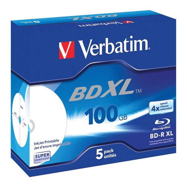 Verbatim BD-R XL, Hard Coat, jewel box, 43789, 4x, 5 szt., do archiwizacji danych-3 1015 