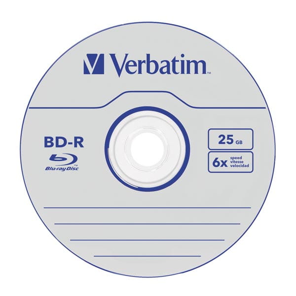 Verbatim BD-R, Datalife, 25GB, jewel box, 43836, 6x, 5-pack-2 1022 