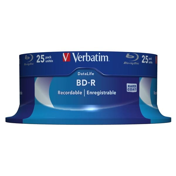 Verbatim BD-R, Single Layer 25GB, spindle, 43837, 6x, 25-pack-2 1023 