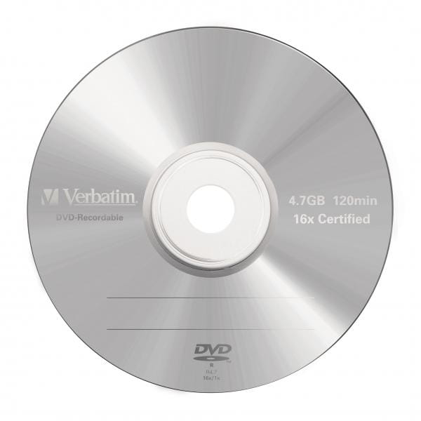 Verbatim DVD-R, DataLife PLUS, 43518, 4.7GB, 16x, jewel box, 1 KUS, Scratch Resistant, 12cm, General, Advanced Azo+, Matte Silver,-3 1083 