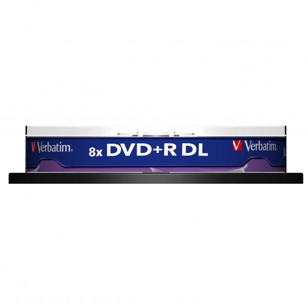 Verbatim DVD+R DL, Double Layer Matt Silver, 43666, 8.5GB, 8x, spindle, 10-pack, bez możliwości nadruku, 12cm, do archiwizacji dan-2 1086 