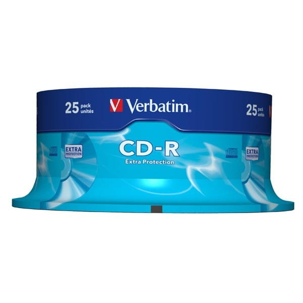 Verbatim CD-R, 43432, Extra Protection, 25-pack, 700MB, 52x, 80min., 12cm, bez możliwości nadruku, cake box, do archiwizacji danyc-2 1089 