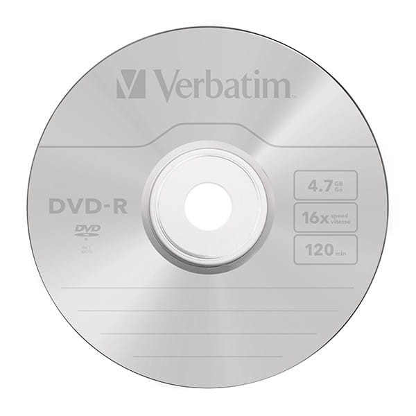 Verbatim DVD-R, Matt Silver, 43788, 4.7GB, 16x, spindle, 50-pack, bez możliwości nadruku, 12cm, do archiwizacji danych-3 1102 