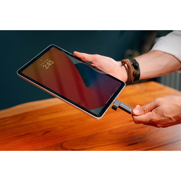 Verbatim USB flash disk, USB C a USB 3.2 Gen 1, 512GB, Dual QuickStick, szary, 32042, USB C, z oczkiem na brelok-5 1152 