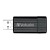 Verbatim USB flash disk, USB 2.0, 32GB, PinStripe, Store N Go, czarny, 49064, USB A, z wysuwanym złączem-2 1157 