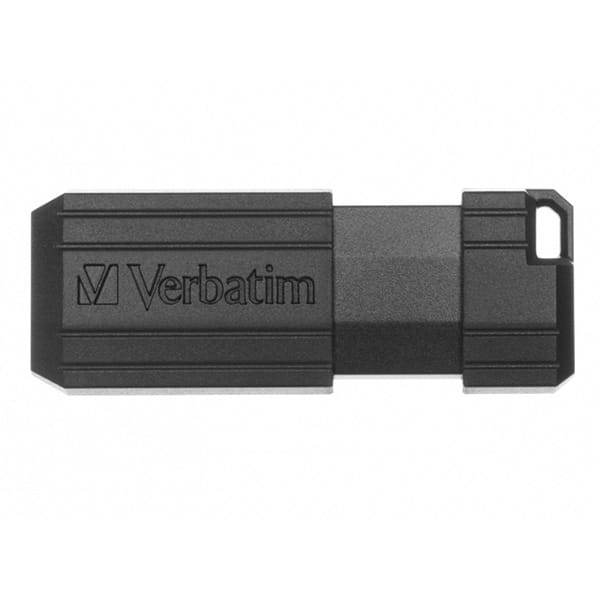 Verbatim USB flash disk, USB 2.0, 64GB, PinStripe, Store N Go, czarny, 49065, USB A, z wysuwanym złączem-3 1158 