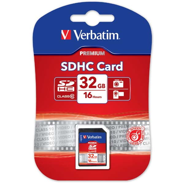 Verbatim Karta pamięci Secure Digital Card Premium U1, 32GB, SDHC, 43963, UHS-I U1 (Class 10)-1 1177 