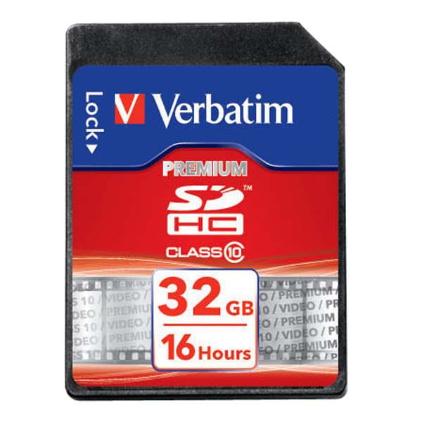 Verbatim Karta pamięci Secure Digital Card Premium U1, 32GB, SDHC, 43963, UHS-I U1 (Class 10)-2 1177 