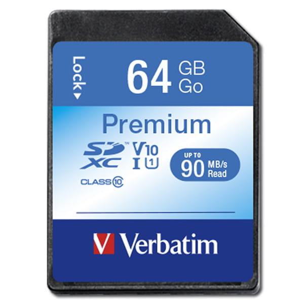 Verbatim microSDXC Flash Card, 64GB, SDXC, 44024, do archiwizacji danych-2 1180 