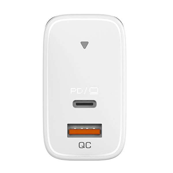 Genius Zasilacz / sieciowy adapter 65W, 2-portowy, USB-C, USB-A, PD-65AC-5 1203 
