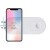 ładowarka bezprzewodowa 2 w 1, do telefonów i Apple Watch, biała, 5V, 10W, Qi-3 1209 