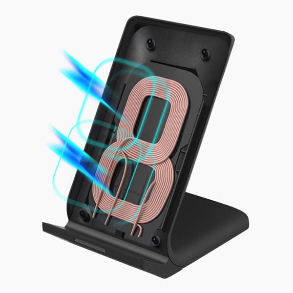 Bezprzewodowa ładowarka, do do telefonów komórkowych, czarna, 5/9V, 10W, Qi-3 1210 