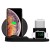 Bezprzewodowa ładowarka 3v1, do telefonów,  Apple Watch, czarna, 5/9V, 15W, Qi-1 1211 