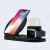 Bezprzewodowa ładowarka 3v1, do telefonów,  Apple Watch, czarna, 5/9V, 15W, Qi-3 1211 