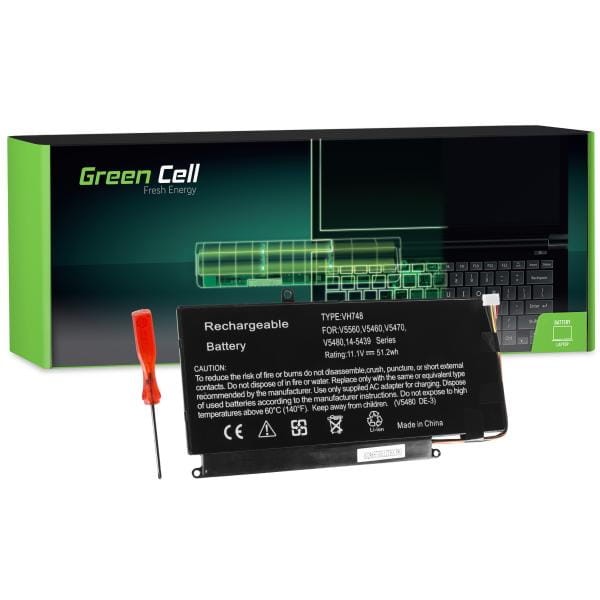 Green Cell bateria VH748 do Dell Vostro 5460 5470 5480 5560, Inspiron 14 5439-1 1274 