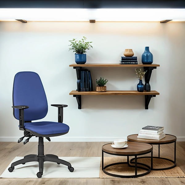 Powerton ERGO ANNA Ergonomiczny fotel biurowy, Niebieski-7 1386 