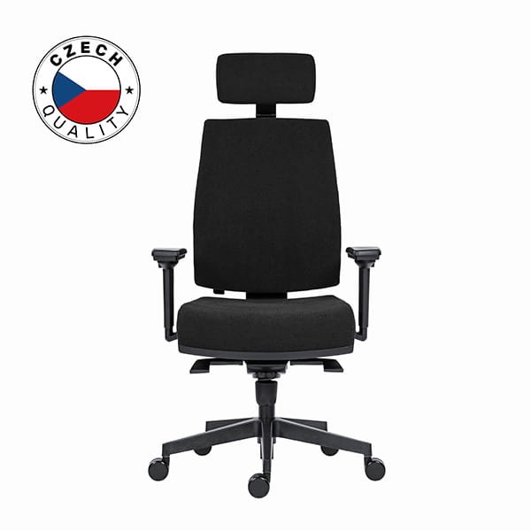 Powerton ERGO JANA Ergonomiczny fotel biurowy, Czarny-1 1388 