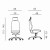 Powerton ERGO JANA Ergonomiczny fotel biurowy, Czerwony-6 1389 