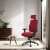 Powerton ERGO JANA Ergonomiczny fotel biurowy, Czerwony-7 1389 