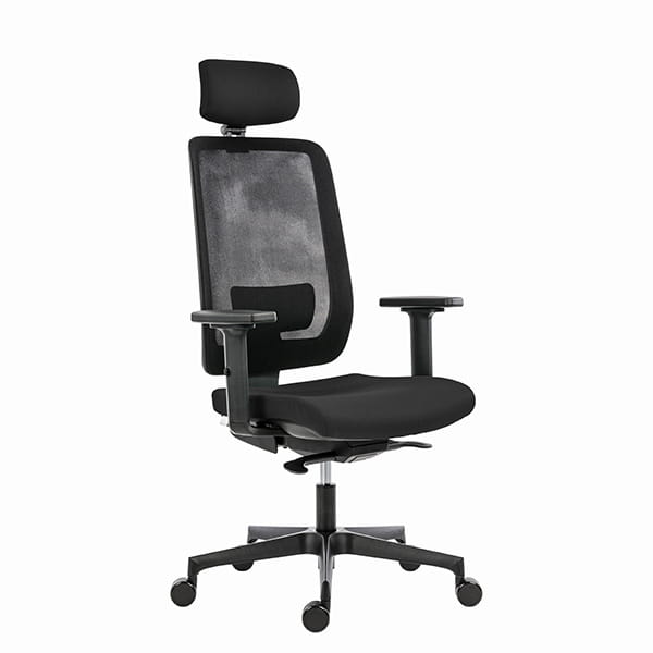 Powerton ERGO LUCIE Ergonomiczny fotel biurowy, Czarny-2 1390 