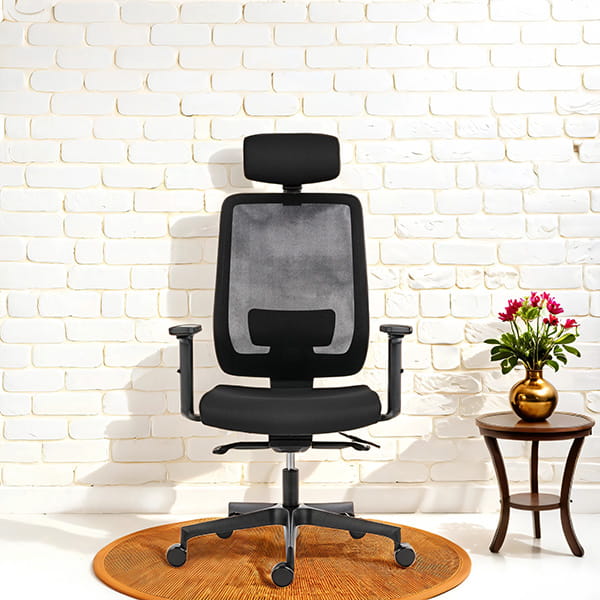 Powerton ERGO LUCIE Ergonomiczny fotel biurowy, Czarny-7 1390 