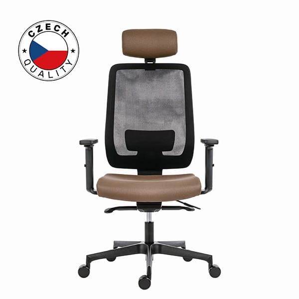 Powerton ERGO LUCIE Ergonomiczny fotel biurowy, Beż-1 1391 