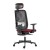 Powerton ERGO LUCIE Ergonomiczny fotel biurowy, Czerwony-4 1392 