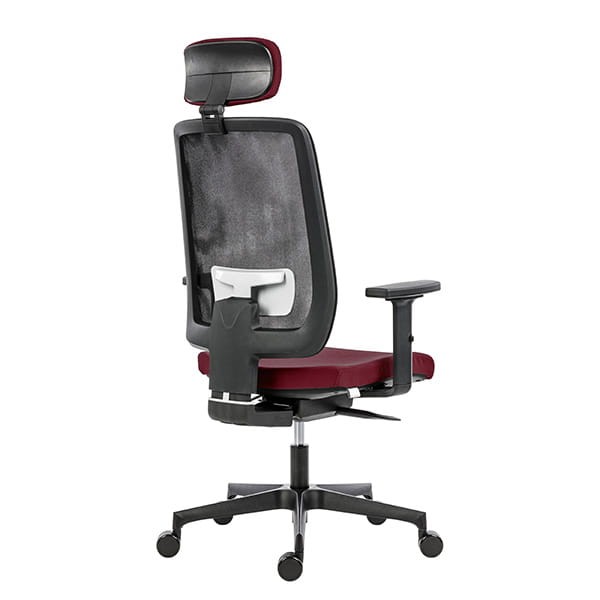 Powerton ERGO LUCIE Ergonomiczny fotel biurowy, Czerwony-4 1392 
