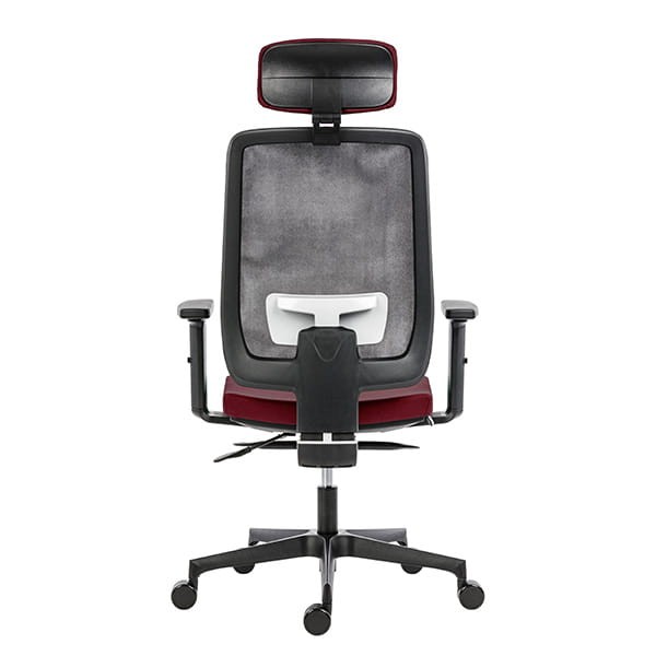 Powerton ERGO LUCIE Ergonomiczny fotel biurowy, Czerwony-5 1392 