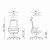Powerton ERGO LUCIE Ergonomiczny fotel biurowy, Czerwony-6 1392 