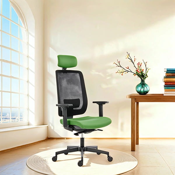 Powerton ERGO LUCIE Ergonomiczny fotel biurowy, Zielony-7 1393 