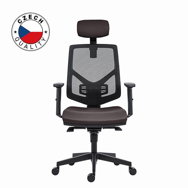 Powerton ERGO TINA Ergonomiczny fotel biurowy, Szary-1 1398 