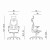 Powerton ERGO TINA Ergonomiczny fotel biurowy, Szary-6 1398 