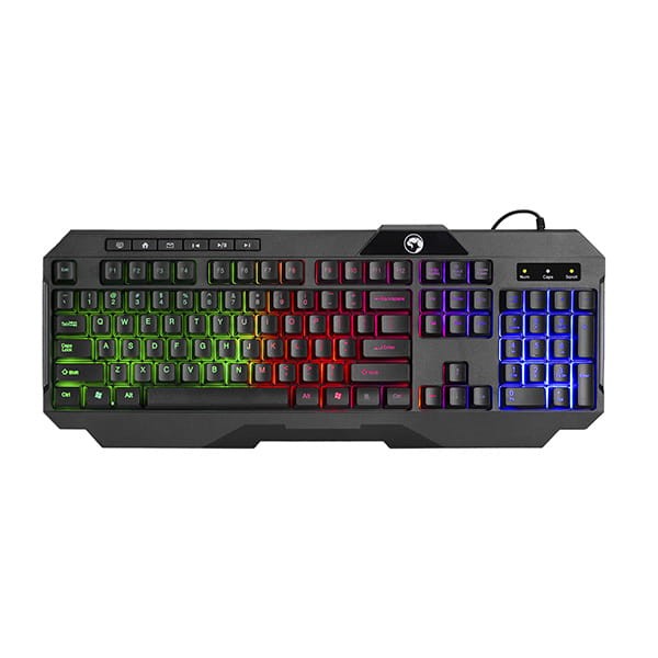 Marvo CM430 US zestaw klawiatura przewodowa (USB) US, czarna mysz dla gracza, podkładka, klawiatura, do gry, membranowa rodzaj pod-5 1399 