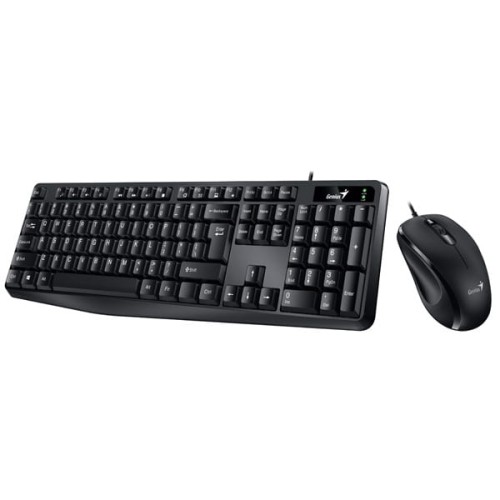 Genius KM-170 COPILOT zestaw klawiatura przewodowa (USB) CZ/SK, czarna z optyczną myszką-2 1405 